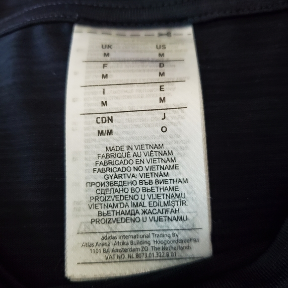 Adidas Originals 3 Stripes Navy Blue Short Sleeve - Picture 6 of 6